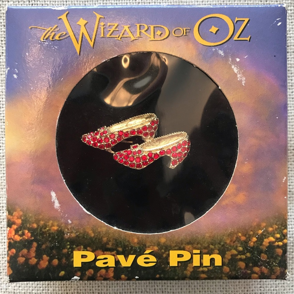 Wizard of Oz Ruby Slippers Pavé Pin